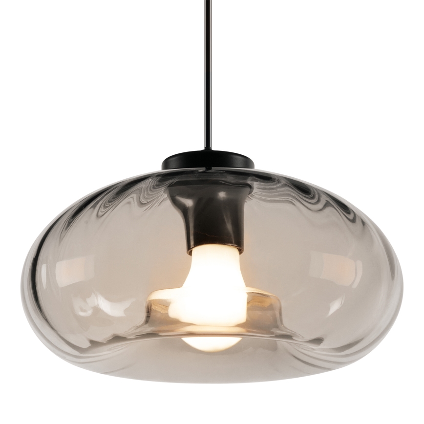 Osram - Takpendel med kabel DECOR SMOKE 1xE27/12W/230V Ø 28 cm svart/rökgrå