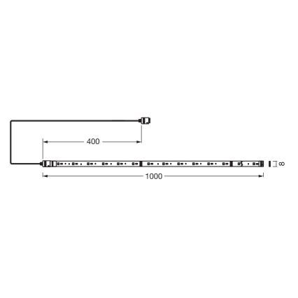 Osram - Förlängningssats för dimbar LED-remsa RGB+TW SMART+ FLEX 1m LED/3,4W/24V 2700-6500K Wi-Fi