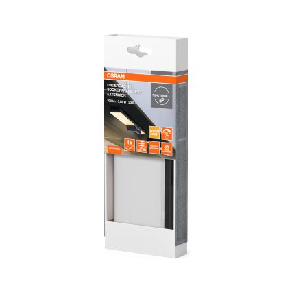 Osram - Kompletteringssats för UNDERCABINET LED/3,85W/36V 3000K 8,1x17,9 cm svart