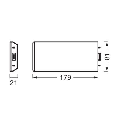 Osram - Kompletteringssats för UNDERCABINET LED/3,85W/36V 3000K 8,1x17,9 cm svart
