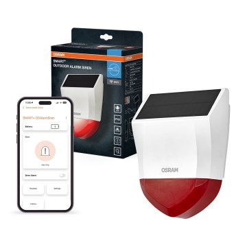 Osram - Utomhus solcellslarm SMART+ 5V IP65 Wi-Fi
