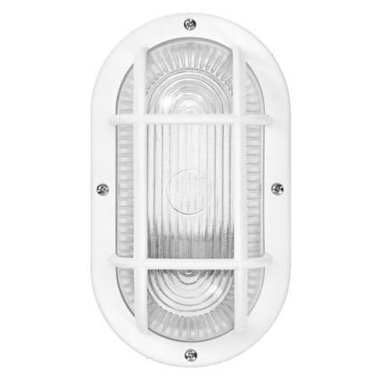 Osram - Utomhus väggarmatur BULKHEAD 1xE27/10W/230V IP54 vit