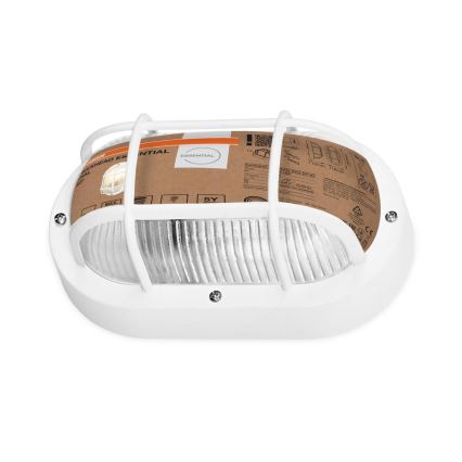 Osram - Utomhus väggarmatur BULKHEAD 1xE27/10W/230V IP54 vit
