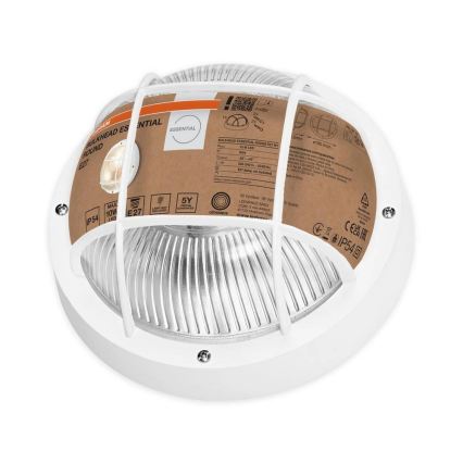Osram - Utomhus väggarmatur BULKHEAD 1xE27/10W/230V Ø 19 cm IP54 vit