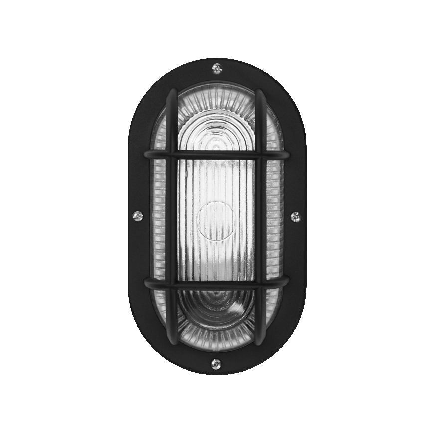 Osram - Utomhusväggarmatur BULKHEAD 1xE27/10W/230V IP54 svart