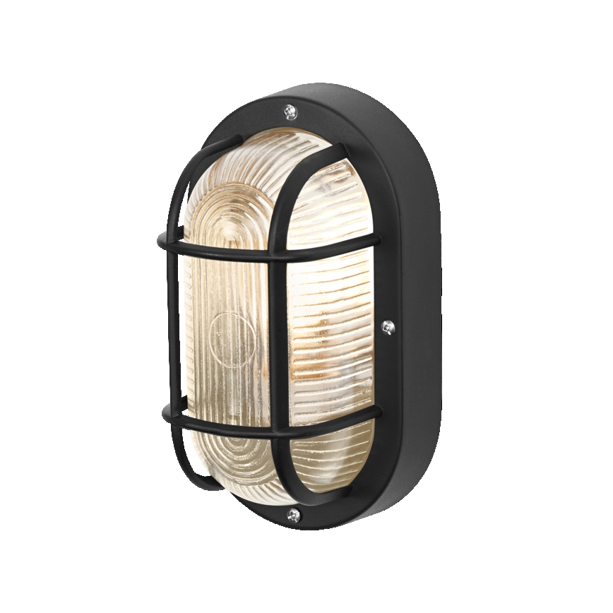 Osram - Utomhusväggarmatur BULKHEAD 1xE27/10W/230V IP54 svart