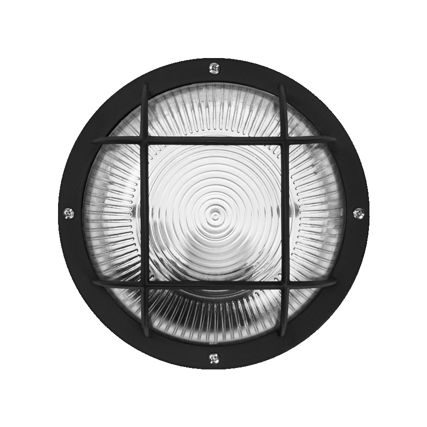 Osram - Utomhusväggarmatur BULKHEAD 1xE27/10W/230V Ø 19 cm IP54 svart