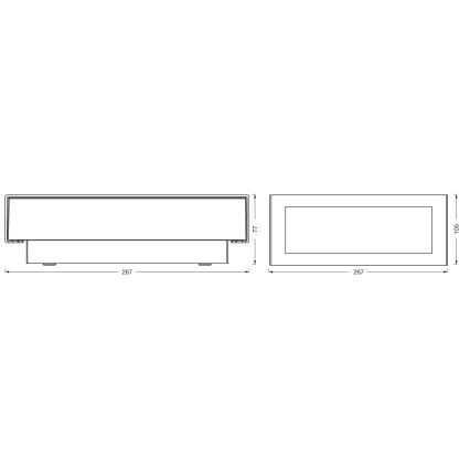 Osram - Utomhusväggarmatur ENDURA STYLE LED/10W/230V IP54 antracit