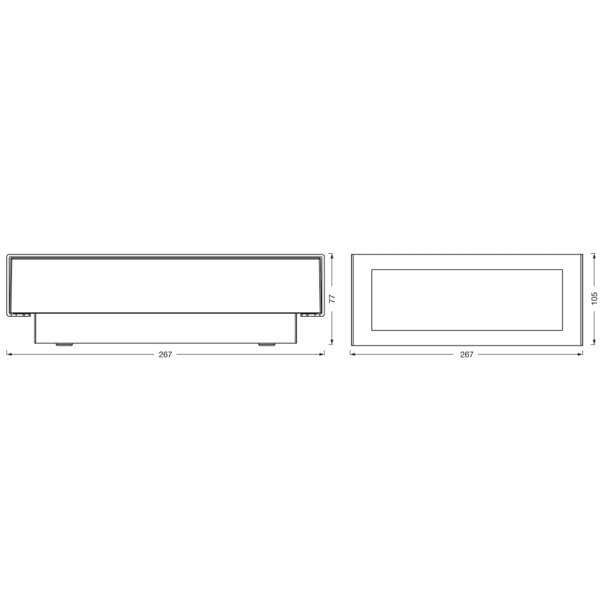 Osram - Utomhusväggarmatur ENDURA STYLE LED/10W/230V IP54 antracit