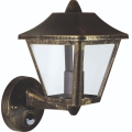 Osram - Utomhusvägglampa med sensor TRADITION UP 1xE27/60W/230V IP44 patina/guld