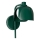 Osram - Vägglampa DECOR COROLLE 1xG9/20W/230V grön