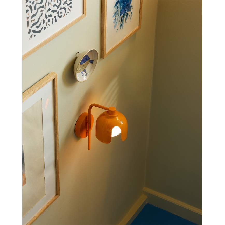 Osram - Vägglampa DECOR COROLLE 1xG9/20W/230V orange