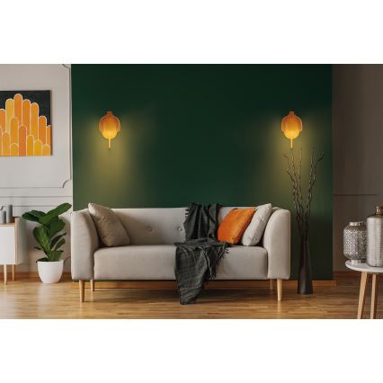 Osram - Vägglampa DECOR COROLLE 1xG9/20W/230V orange