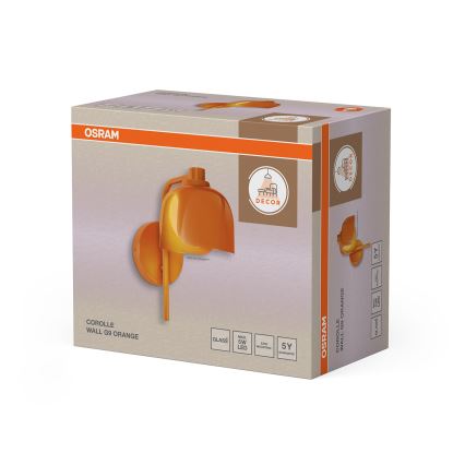 Osram - Vägglampa DECOR COROLLE 1xG9/20W/230V orange
