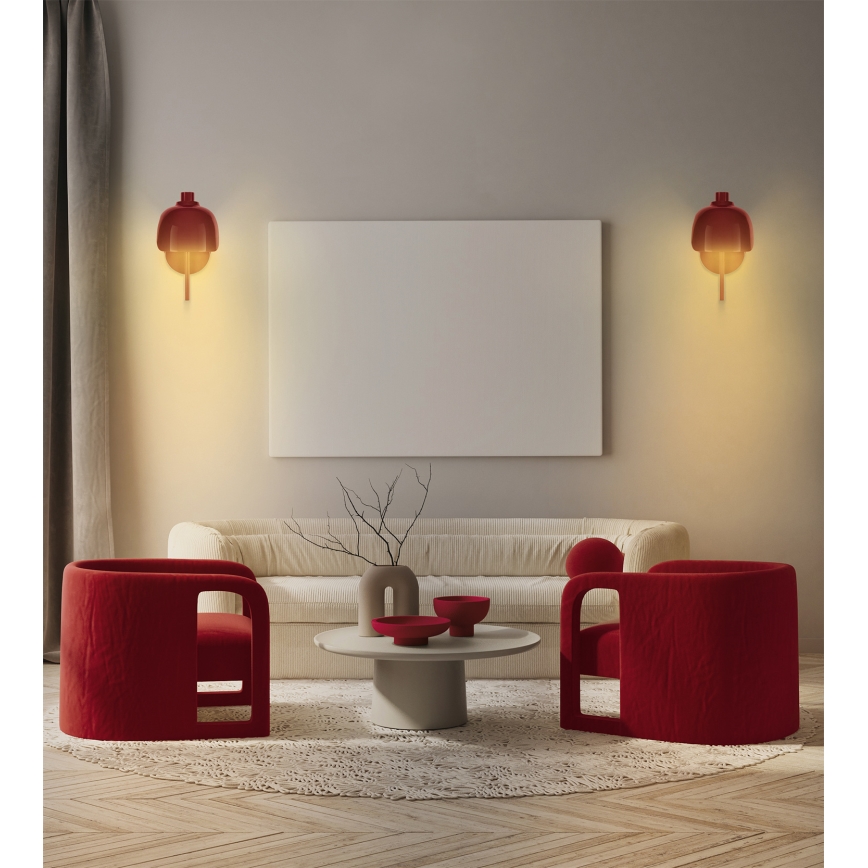 Osram - Vägglampa DECOR COROLLE 1xG9/20W/230V röd