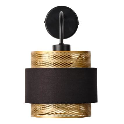 Osram - Vägglampa DECOR HORNET 1xE27/10W/230V svart/guld