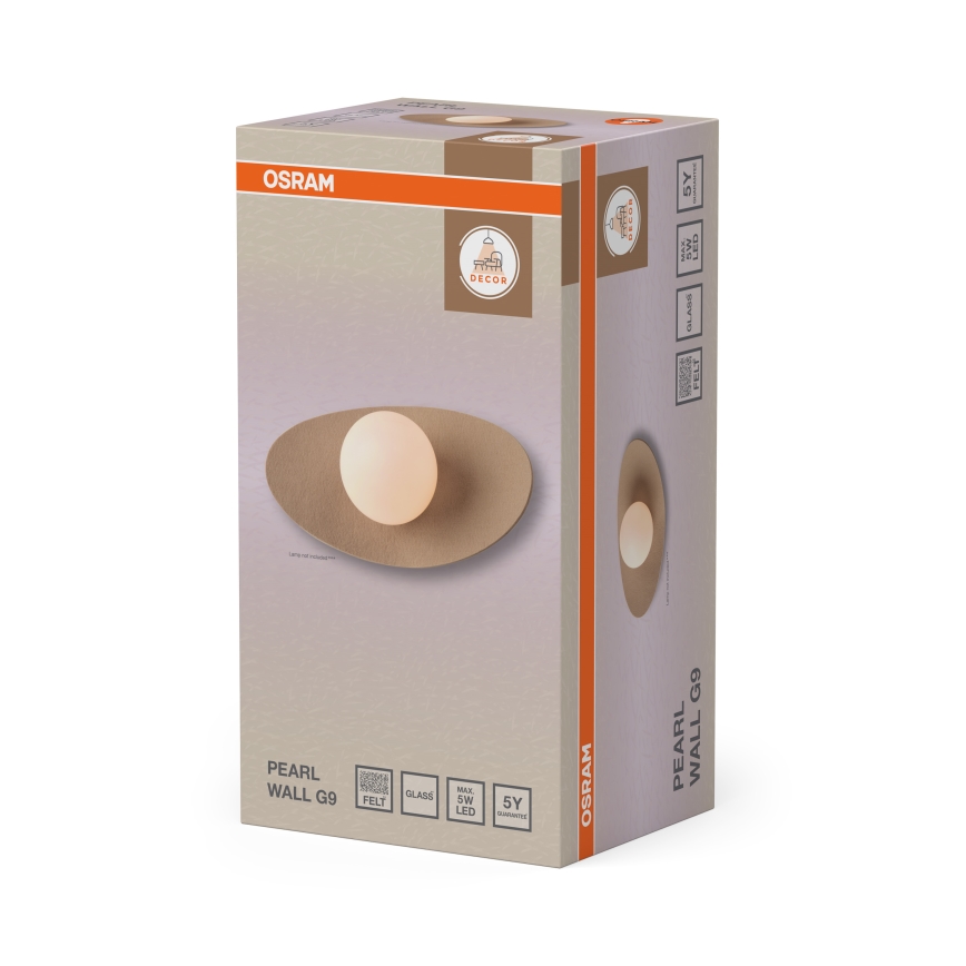 Osram - Vägglampa DECOR PEARL 1xG9/5W/230V beige