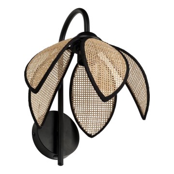 Osram - Vägglampa DECOR RATTAN 1xE27/15W/230V beige/svart
