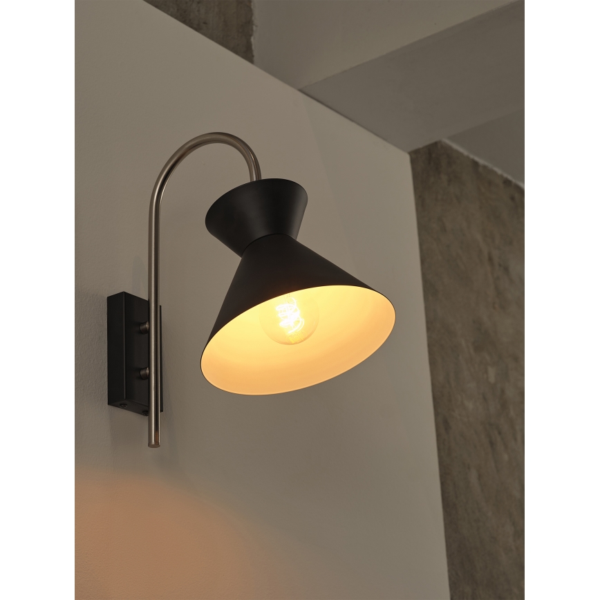Osram - Vägglampa DECOR WAIST 1xE27/40W/230V svart