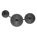 Osram - Vägglampa PLISSEE 3xE27/15W/230V antracit