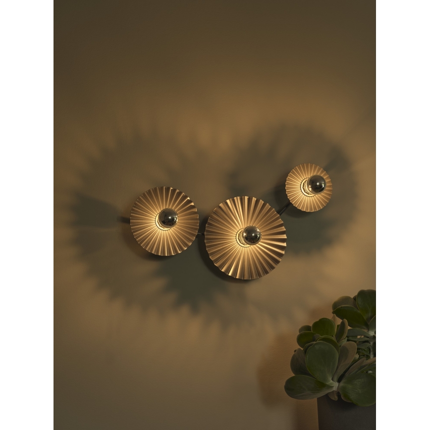 Osram - Vägglampa PLISSEE 3xE27/15W/230V antracit