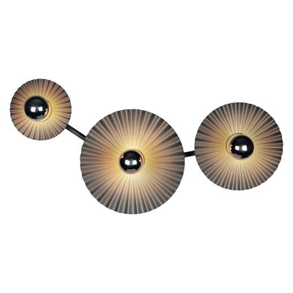 Osram - Vägglampa PLISSEE 3xE27/15W/230V antracit