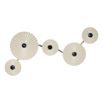 Osram - Vägglampa PLISSEE 5xE27/15W/230V krämvit