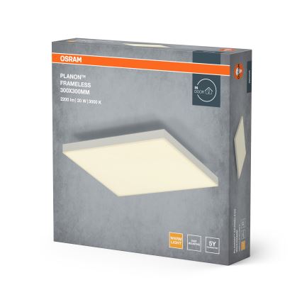 Osram - Ytmonterad LED-panel PLANON LED/20W/230V 3000K 30x30 cm vit