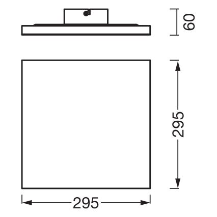 Osram - Ytmonterad LED-panel PLANON LED/20W/230V 3000K 30x30 cm vit
