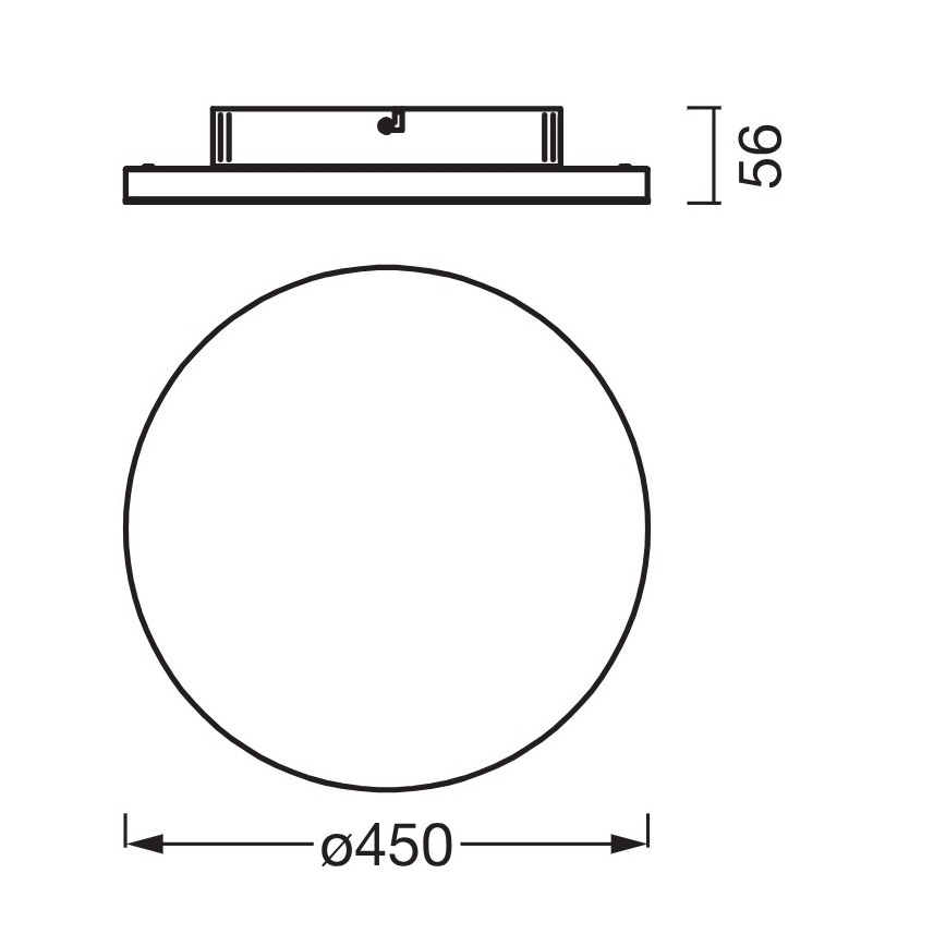 Osram - Ytmonterad LED-panel PLANON LED/28W/230V 3000K Ø 45 cm vit