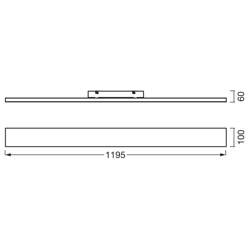Osram - ytmonterad LED-panel PLANON LED/30 W/230 V 3000 K 10x120 cm vit