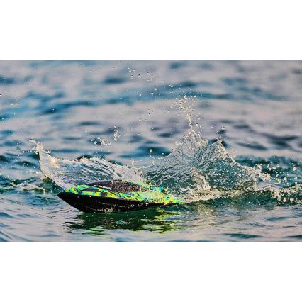 Overmax - fjärrstyrd RC-båt X-SURGE 4000 mAh svart/grön