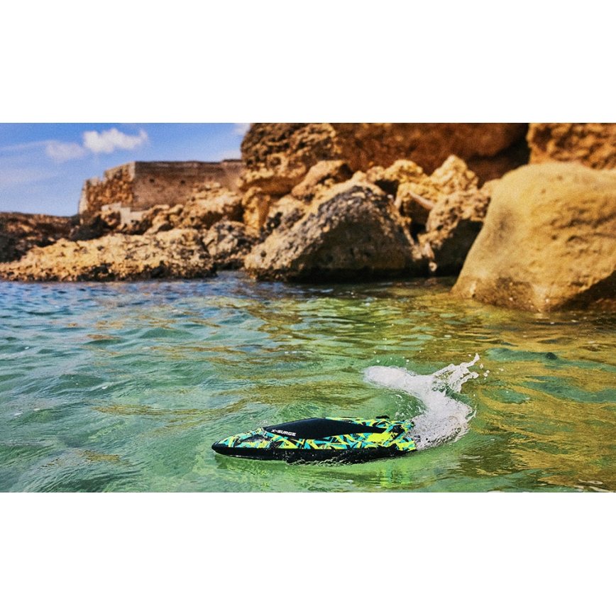 Overmax - fjärrstyrd RC-båt X-SURGE 4000 mAh svart/grön