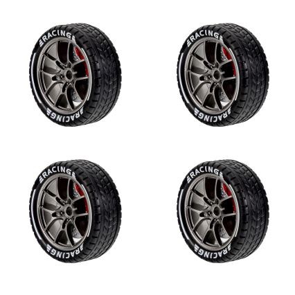 Overmax - Radiostyrd driftbil X-OVERSLIDE 1000 mAh svart/grön/blå/röd