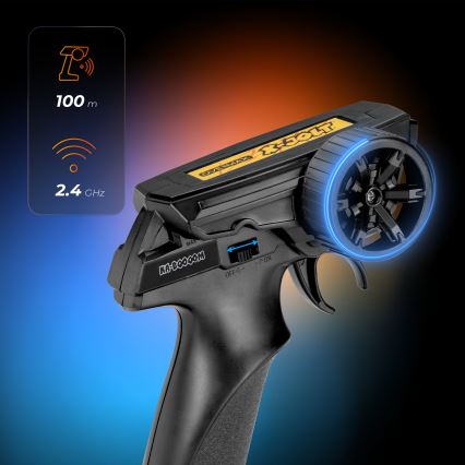 Overmax - Radiostyrd bil X-JOLT 1000 mAh svart/gul