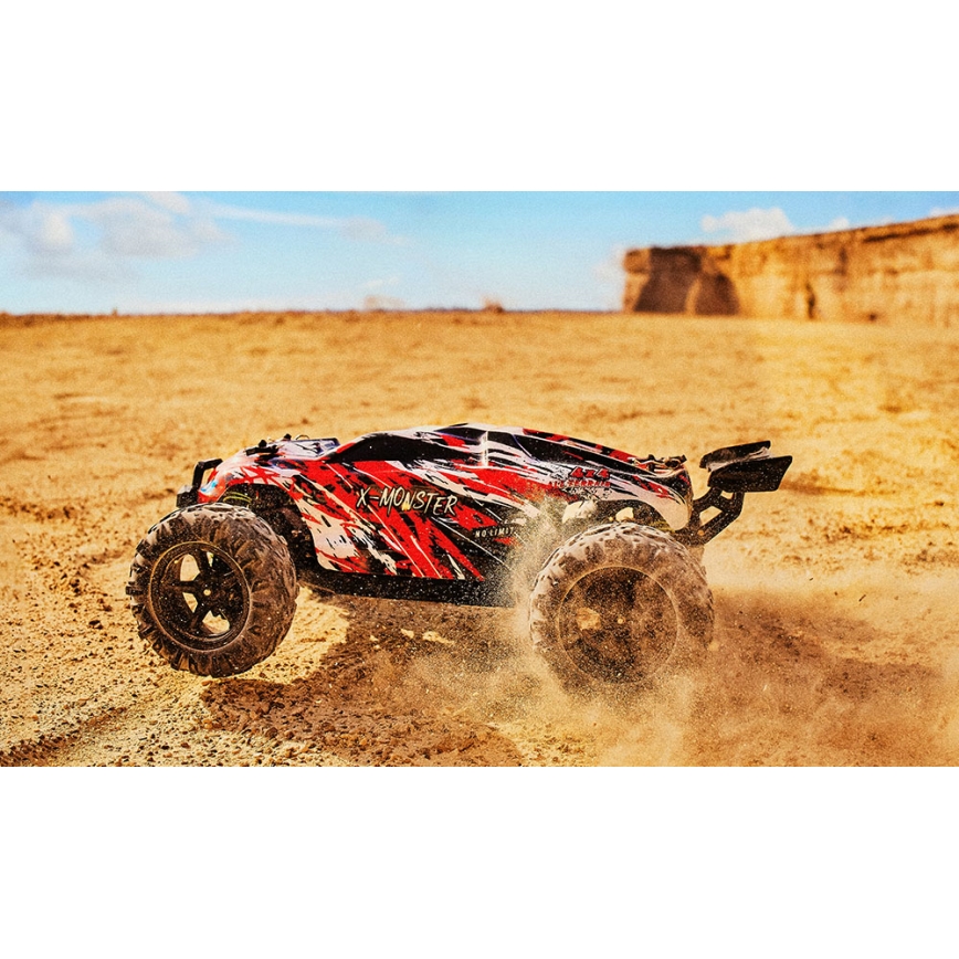 Overmax - radiostyrd RC-bil X-MONSTER 3.5 1700 mAh svart/röd/grön