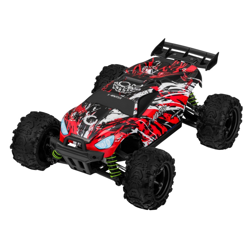 Overmax - radiostyrd RC-bil X-MONSTER 3.5 1700 mAh svart/röd/grön