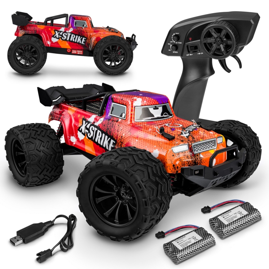 Overmax - Radiostyrd bil X-STRIKE 3000 mAh svart/orange