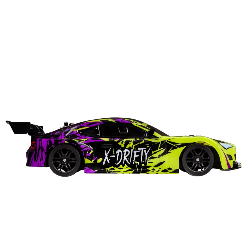 Overmax - RC-driftbil med fjärrkontroll X-DRIFT 1000 mAh gul/lila
