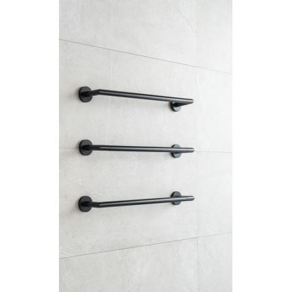 P.M.H. IN1B-L - Elektrisk handdukstork INGA 17W/230V 85,9 cm IP44 vänster/svart