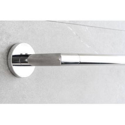 P.M.H. IN1SS-L - Elektrisk handdukstork INGA 17W/230V 85,9 cm IP44 vänster/polerat rostfritt stål