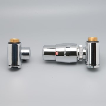 P.M.H. INTER-RC - Ventil med termostathuvud INTER höger/blankkrom