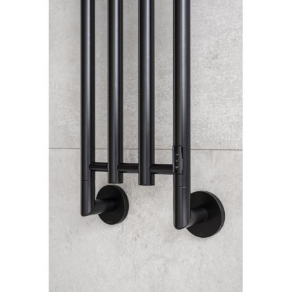 P.M.H. MO1B-R - Elektrisk handdukstork MONA 93W/230V 153,3 cm IP44 svart