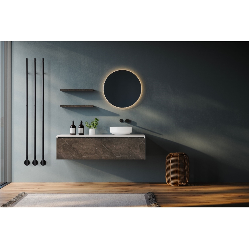 P.M.H. OL1B - Elektrisk handdukstork OLE 24W/230V 170 cm IP44 svart