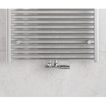 P.M.H. TERM-RC-EK - Ventil med termostatisk ventilhuvud TERM, högerutförande, blank krom