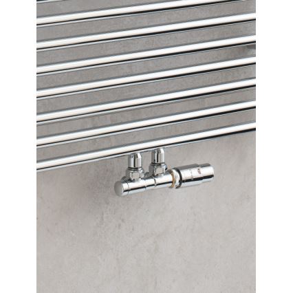 P.M.H. TERM-RC-EK - Ventil med termostatisk ventilhuvud TERM, högerutförande, blank krom