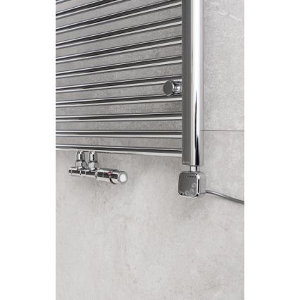 P.M.H. TERM-RC-EK - Ventil med termostatisk ventilhuvud TERM, högerutförande, blank krom