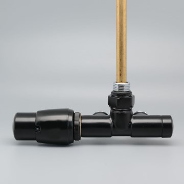 P.M.H. UNIKO-LB-EK - Ventil med termostatiskt huvud UNIKO vänster/svart