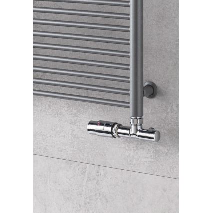 P.M.H. UNIKO-LC-EK - Ventil med termostatisk ventilhuvud UNIKO vänster/polerad krom