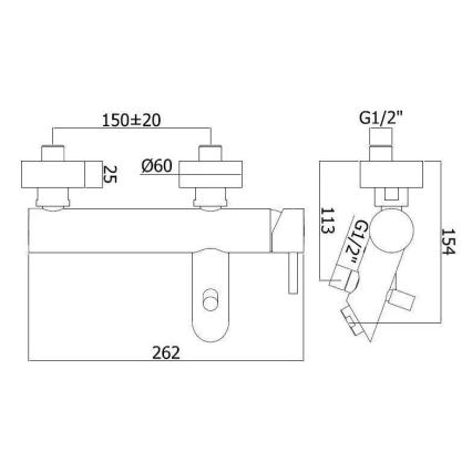 Paffoni - Badkarsblandare LIGHT EXCLUSIVE i guld